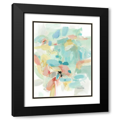 Pocket full of Roses Black Modern Wood Framed Art Print with Double Matting by Long, Christina