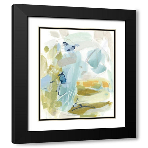 Dragonfly Wings Black Modern Wood Framed Art Print with Double Matting by Long, Christina