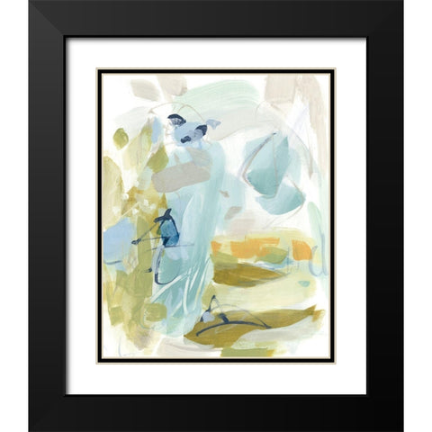 Dragonfly Wings Black Modern Wood Framed Art Print with Double Matting by Long, Christina