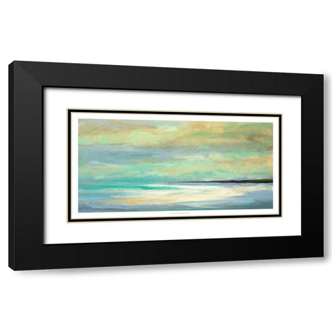Shoreline III Black Modern Wood Framed Art Print with Double Matting by Finch, Sheila