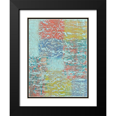 Bold Textures II Black Modern Wood Framed Art Print with Double Matting by Goldberger, Jennifer