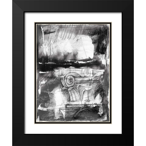 Interference II Black Modern Wood Framed Art Print with Double Matting by Harper, Ethan