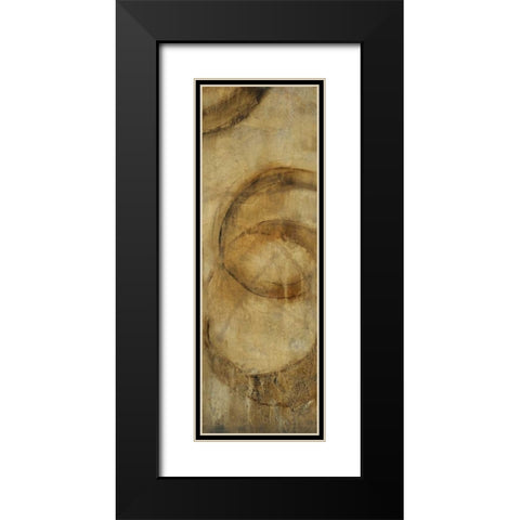 Orbit II Black Modern Wood Framed Art Print with Double Matting by OToole, Tim