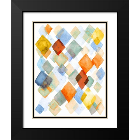 Parallel III Black Modern Wood Framed Art Print with Double Matting by Meagher, Megan