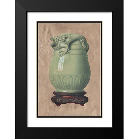 Chinese Earthenware VI Black Modern Wood Framed Art Print with Double Matting by Vision Studio