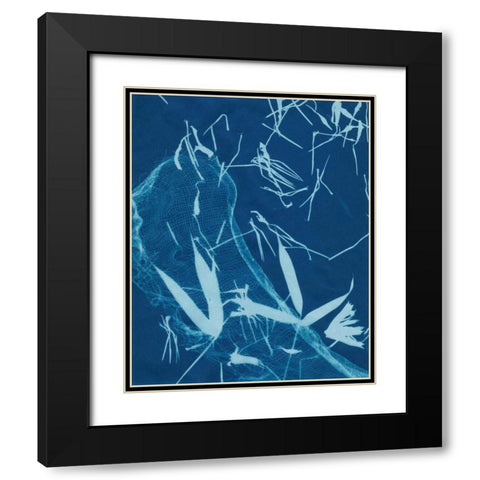 Cyanotype No.5 Black Modern Wood Framed Art Print with Double Matting by Stramel, Renee W.