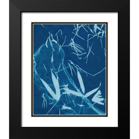 Cyanotype No.5 Black Modern Wood Framed Art Print with Double Matting by Stramel, Renee W.
