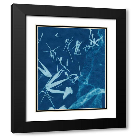 Cyanotype No.6 Black Modern Wood Framed Art Print with Double Matting by Stramel, Renee W.
