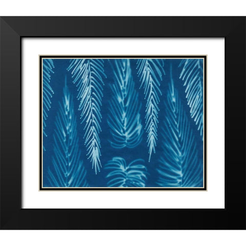 Cyanotype No.7 Black Modern Wood Framed Art Print with Double Matting by Stramel, Renee W.