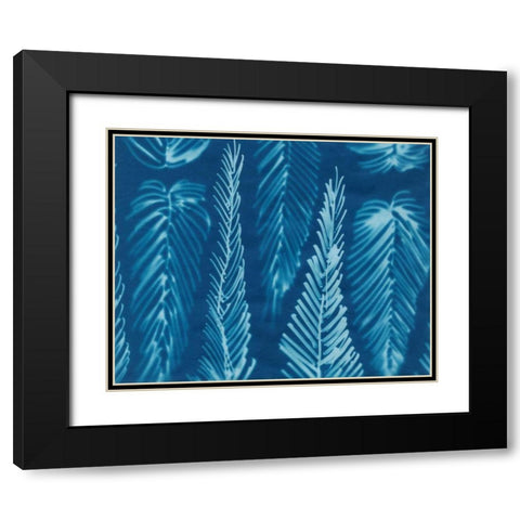 Cyanotype No.8 Black Modern Wood Framed Art Print with Double Matting by Stramel, Renee W.