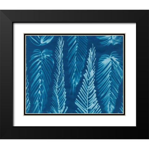 Cyanotype No.8 Black Modern Wood Framed Art Print with Double Matting by Stramel, Renee W.