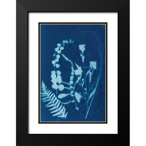 Cyanotype No.16 Black Modern Wood Framed Art Print with Double Matting by Guthrie, Jenna