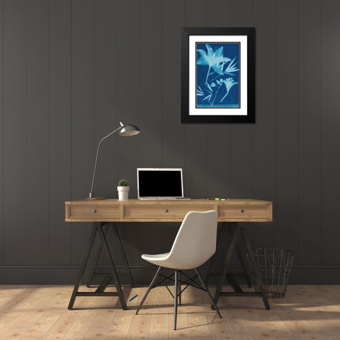 Cyanotype No.18 Black Modern Wood Framed Art Print with Double Matting by Guthrie, Jenna