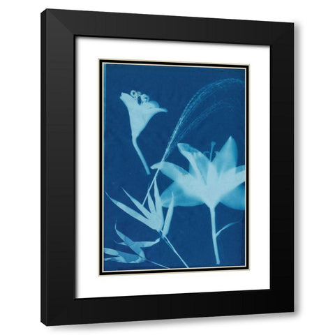 Cyanotype No.19 Black Modern Wood Framed Art Print with Double Matting by Guthrie, Jenna