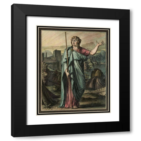 Theatrical Costumes III Black Modern Wood Framed Art Print with Double Matting by Chery, M.
