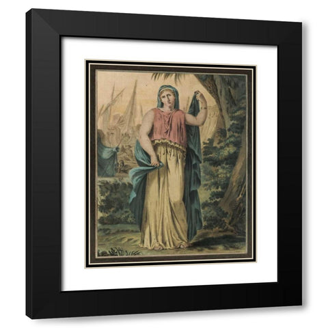 Theatrical Costumes IV Black Modern Wood Framed Art Print with Double Matting by Chery, M.