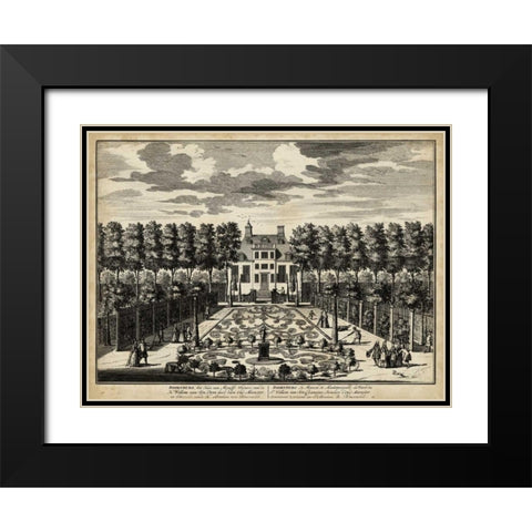 Views of Amsterdam I Black Modern Wood Framed Art Print with Double Matting by Visher, Nicolaus