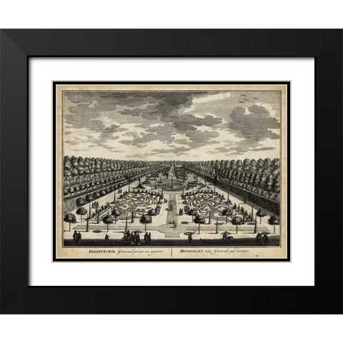 Views of Amsterdam III Black Modern Wood Framed Art Print with Double Matting by Visher, Nicolaus