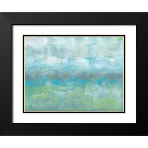 Soft Heather I Black Modern Wood Framed Art Print with Double Matting by Goldberger, Jennifer