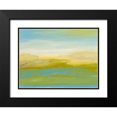 Ambient I Black Modern Wood Framed Art Print with Double Matting by Gordon, Sharon