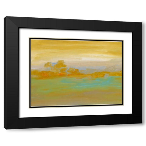 Ambient II Black Modern Wood Framed Art Print with Double Matting by Gordon, Sharon