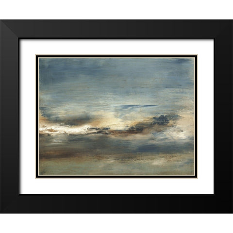 Inlet II Black Modern Wood Framed Art Print with Double Matting by Gordon, Sharon