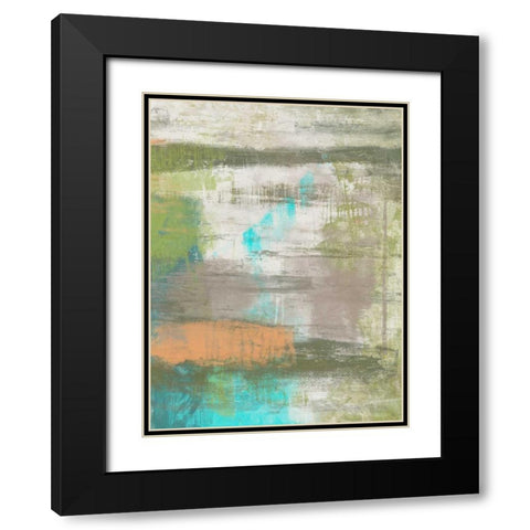 Color Strike II Black Modern Wood Framed Art Print with Double Matting by Goldberger, Jennifer