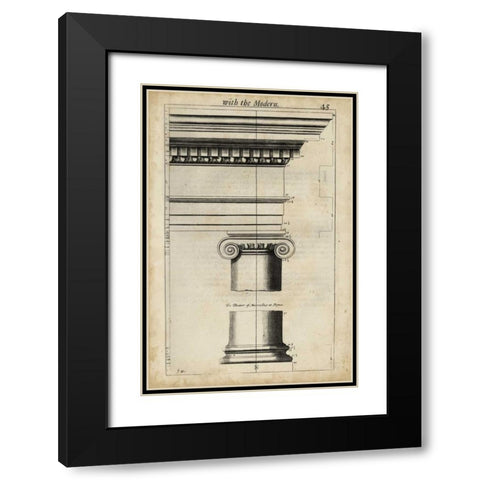 Ancient Architecture VI Black Modern Wood Framed Art Print with Double Matting by Evelyn, John