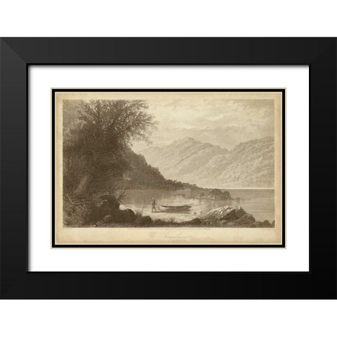 The Susquehana Black Modern Wood Framed Art Print with Double Matting by R. Hinshelwood