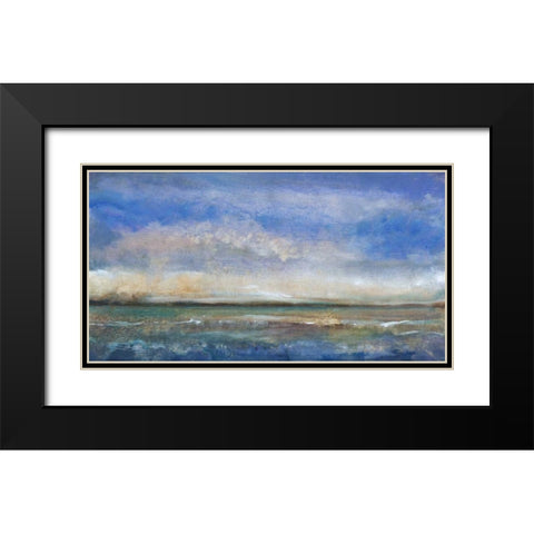 Ocean Spray II Black Modern Wood Framed Art Print with Double Matting by OToole, Tim