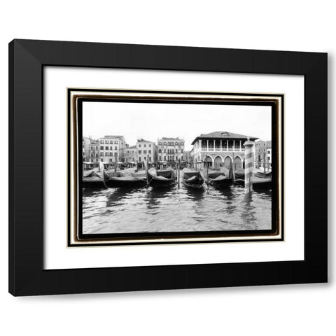 Glimpses Grand Canal Venice II Black Modern Wood Framed Art Print with Double Matting by DeNardo, Laura