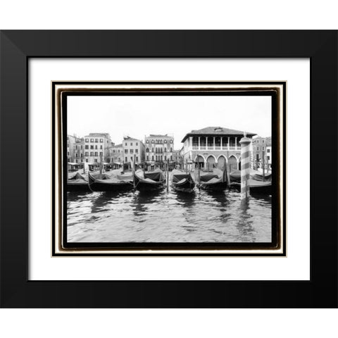 Glimpses Grand Canal Venice II Black Modern Wood Framed Art Print with Double Matting by DeNardo, Laura