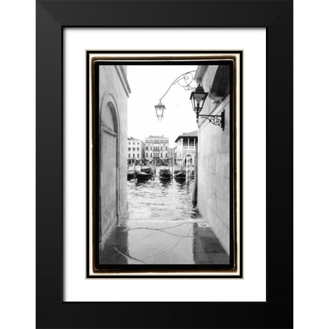Glimpses-Grand Canal Venice III Black Modern Wood Framed Art Print with Double Matting by DeNardo, Laura