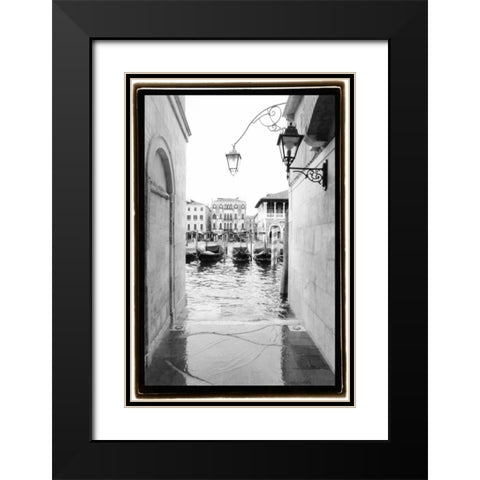 Glimpses Grand Canal Venice III Black Modern Wood Framed Art Print with Double Matting by DeNardo, Laura