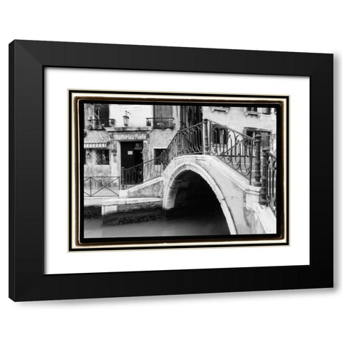 Hidden Passages Venice II Black Modern Wood Framed Art Print with Double Matting by DeNardo, Laura