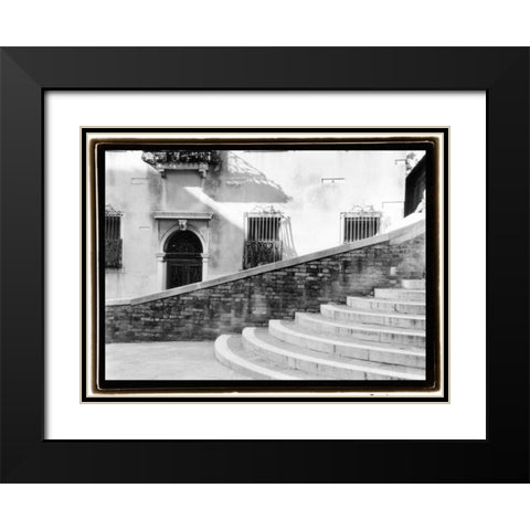 Hidden Passages Venice III Black Modern Wood Framed Art Print with Double Matting by DeNardo, Laura