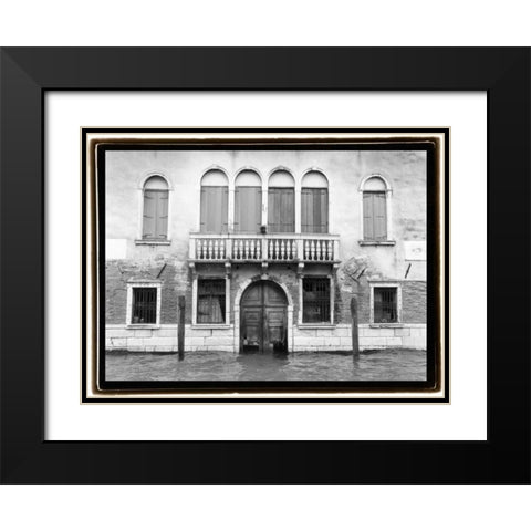 Hidden Passages Venice IV Black Modern Wood Framed Art Print with Double Matting by DeNardo, Laura