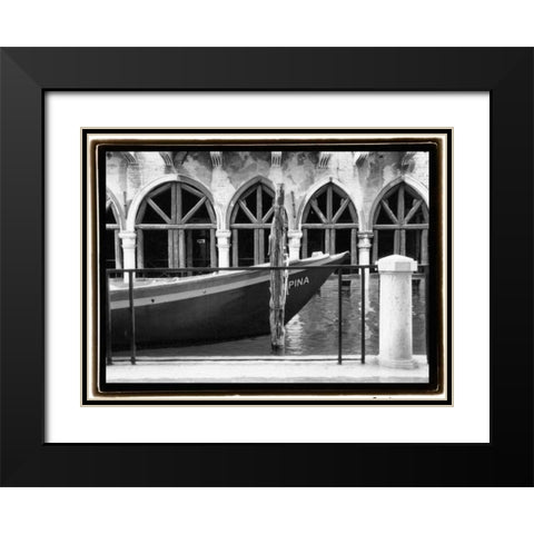 Hidden Passages Venice IX Black Modern Wood Framed Art Print with Double Matting by DeNardo, Laura