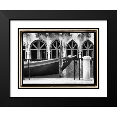 Hidden Passages Venice IX Black Modern Wood Framed Art Print with Double Matting by DeNardo, Laura