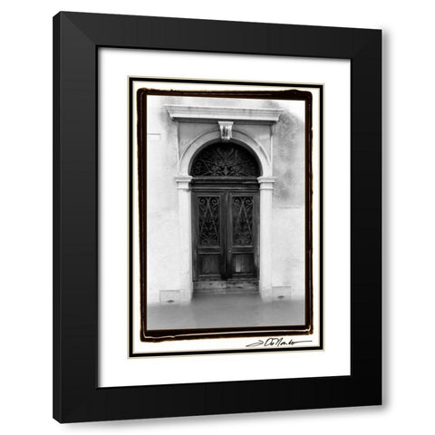 Venetian Doorways I Black Modern Wood Framed Art Print with Double Matting by DeNardo, Laura