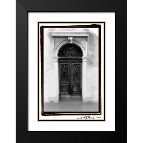 Venetian Doorways I Black Modern Wood Framed Art Print with Double Matting by DeNardo, Laura