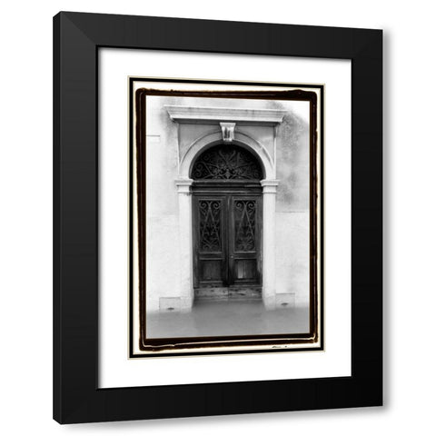 Venetian Doorways I Black Modern Wood Framed Art Print with Double Matting by DeNardo, Laura