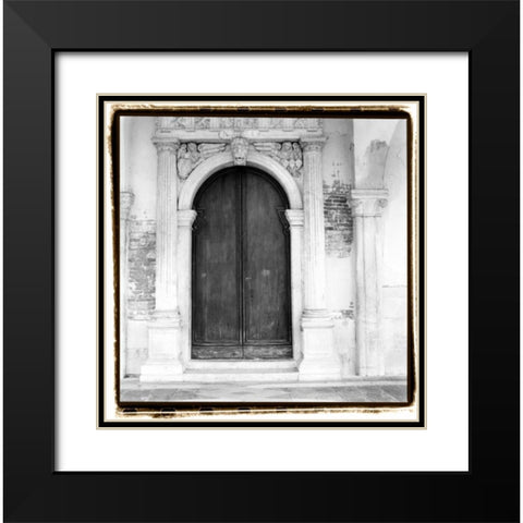 Venetian Doorways II Black Modern Wood Framed Art Print with Double Matting by DeNardo, Laura