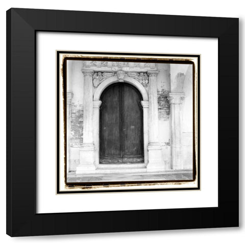 Venetian Doorways II Black Modern Wood Framed Art Print with Double Matting by DeNardo, Laura