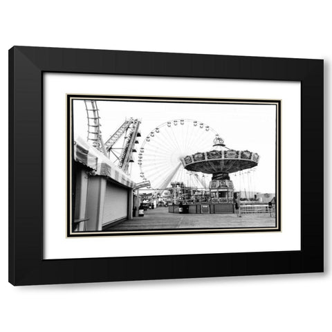For Your Amusement I Black Modern Wood Framed Art Print with Double Matting by DeNardo, Laura