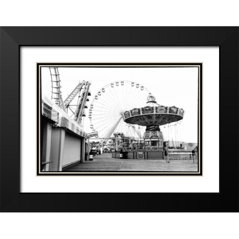 For Your Amusement I Black Modern Wood Framed Art Print with Double Matting by DeNardo, Laura