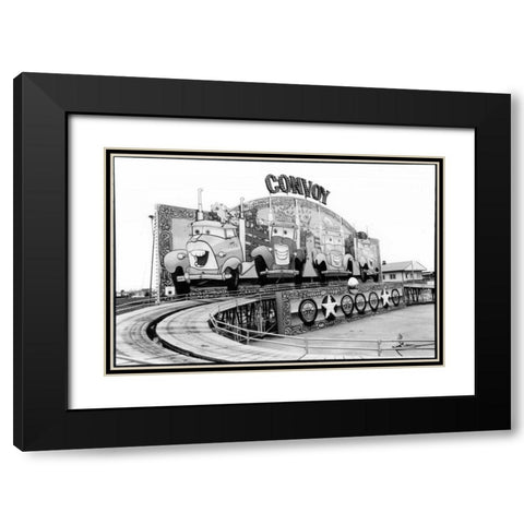 For Your Amusement II Black Modern Wood Framed Art Print with Double Matting by DeNardo, Laura