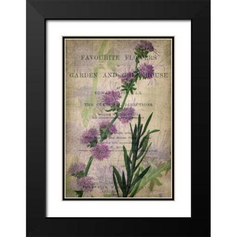 Favorite Flowers I Black Modern Wood Framed Art Print with Double Matting by Butler, John