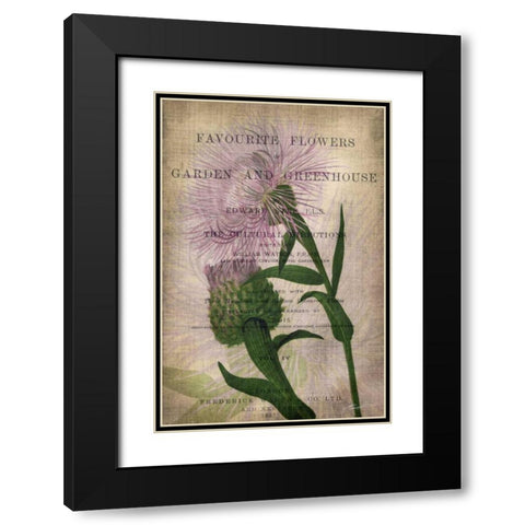 Favorite Flowers II Black Modern Wood Framed Art Print with Double Matting by Butler, John