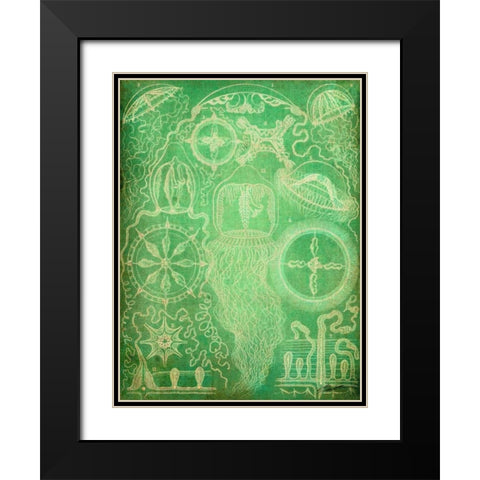 Sealife III Black Modern Wood Framed Art Print with Double Matting by Butler, John